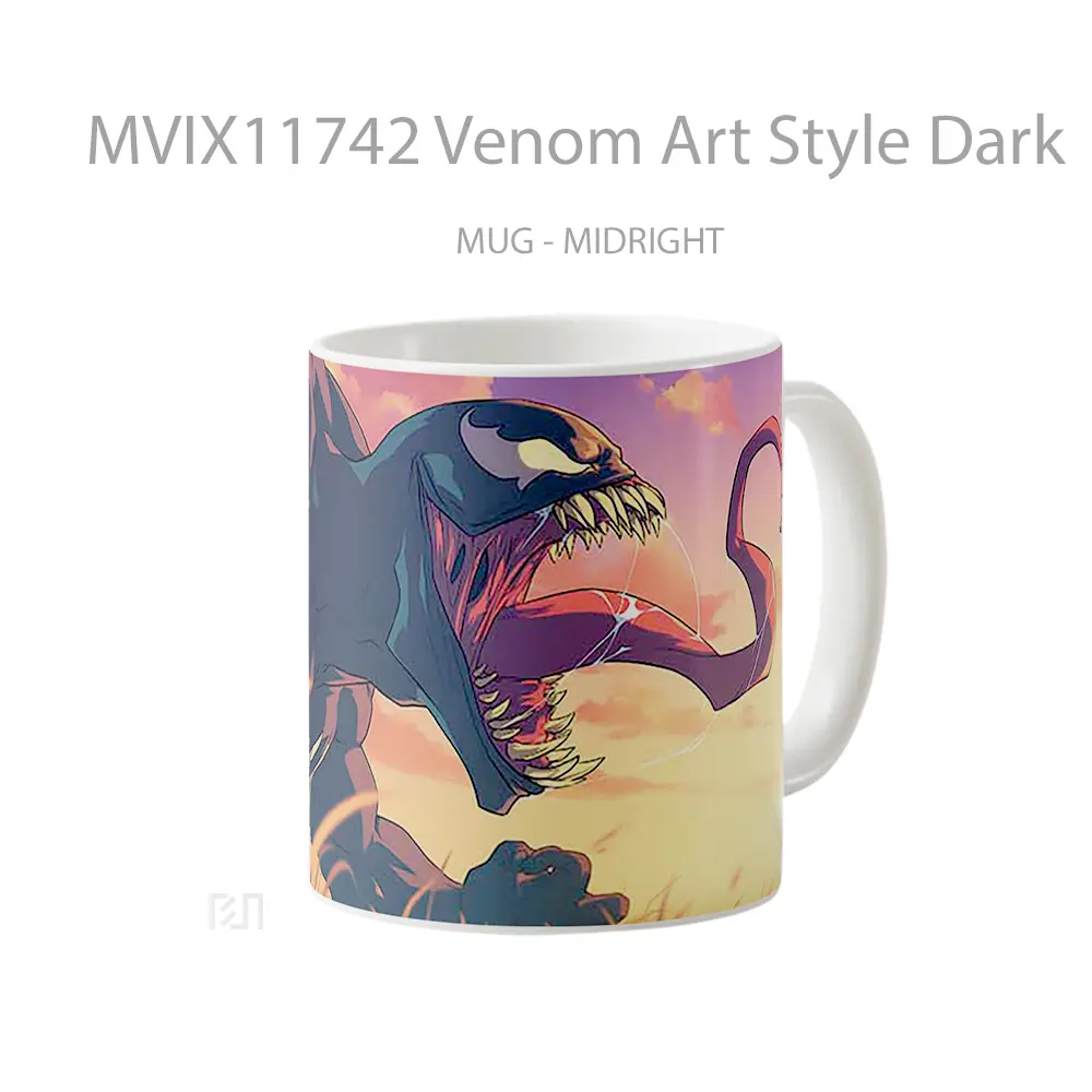 Mug Venom Art Style Dark Gelas Keramik Desain Unik - All-side / Desain