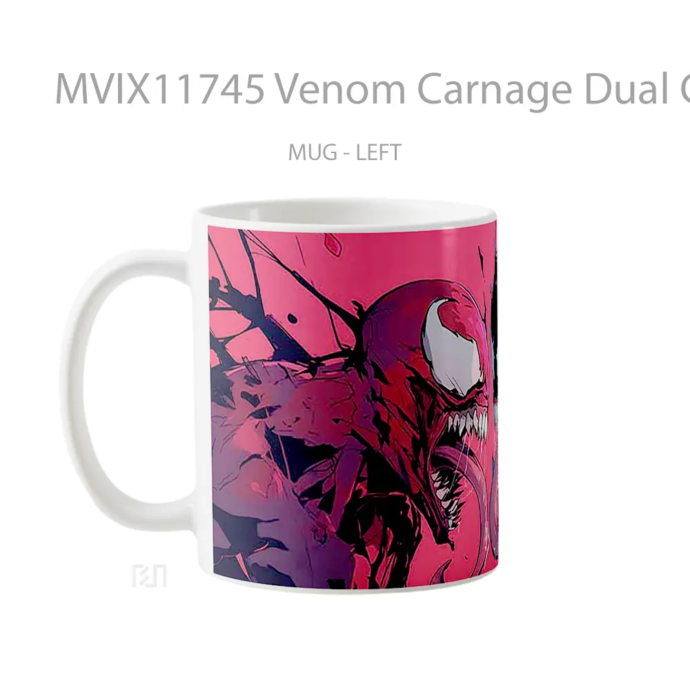 Mug Venom Carnage Dual Color Mug Aesthetic Koleksi Spesial - All-side / Desain