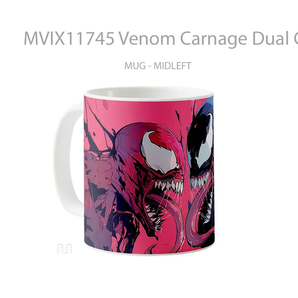 Mug Venom Carnage Dual Color Mug Aesthetic Koleksi Spesial - All-side / Desain