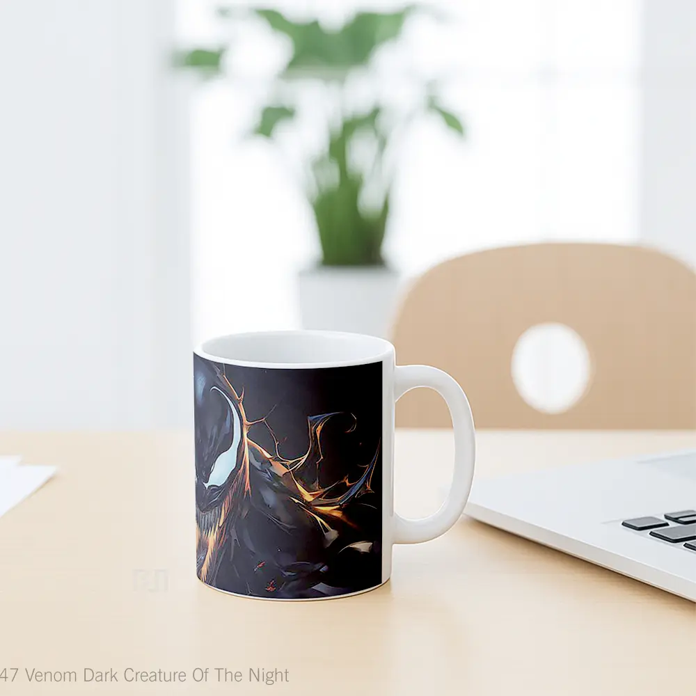 Mug Venom Dark Creature Of The Night Mug Aesthetic Koleksi Spesial - All-side / Desain