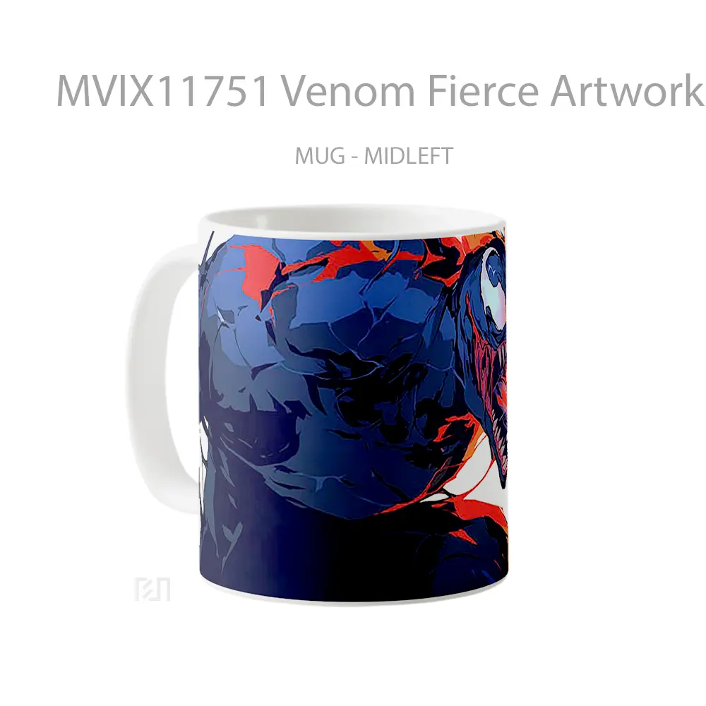 Mug Venom Fierce Artwork Villain Hadiah Lucu dan Menarik - All-side / Desain