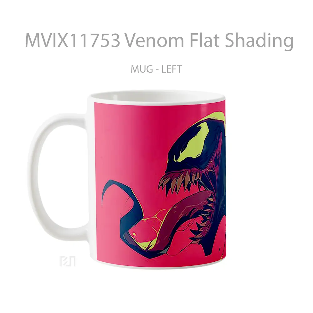 Mug Venom Flat Shading Mug Aesthetic Koleksi Spesial - All-side / Desain