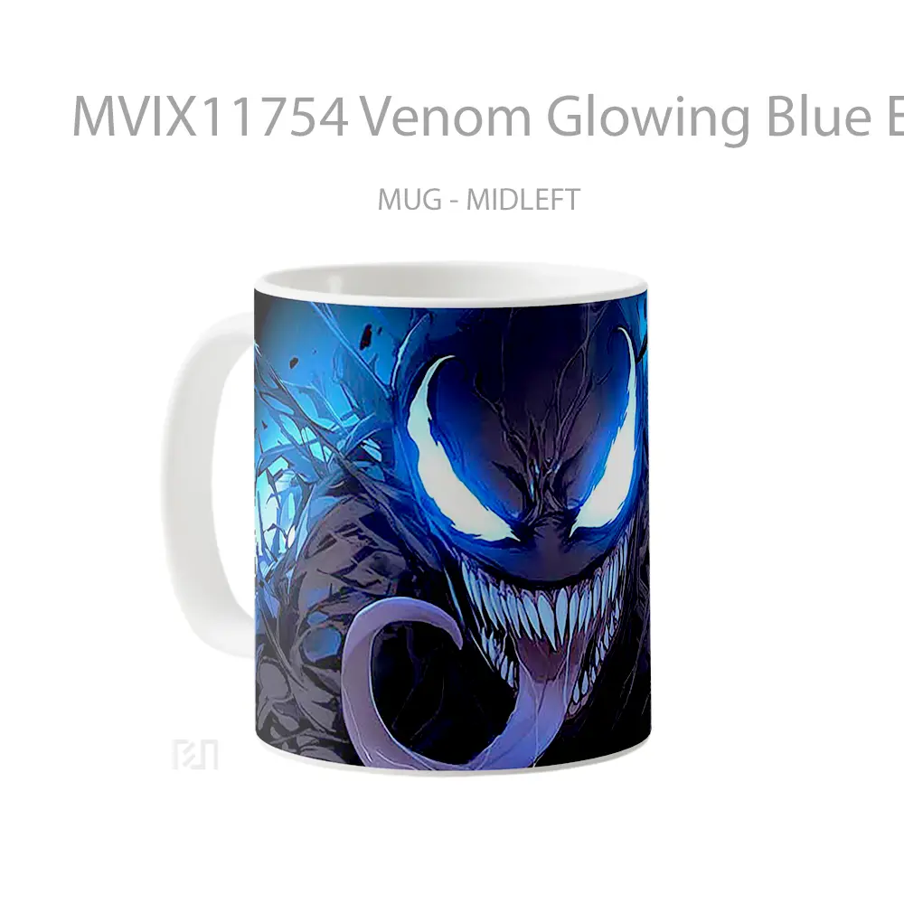 Mug Venom Glowing Blue Epic Look Gelas Keramik Desain Unik - All-side / Desain