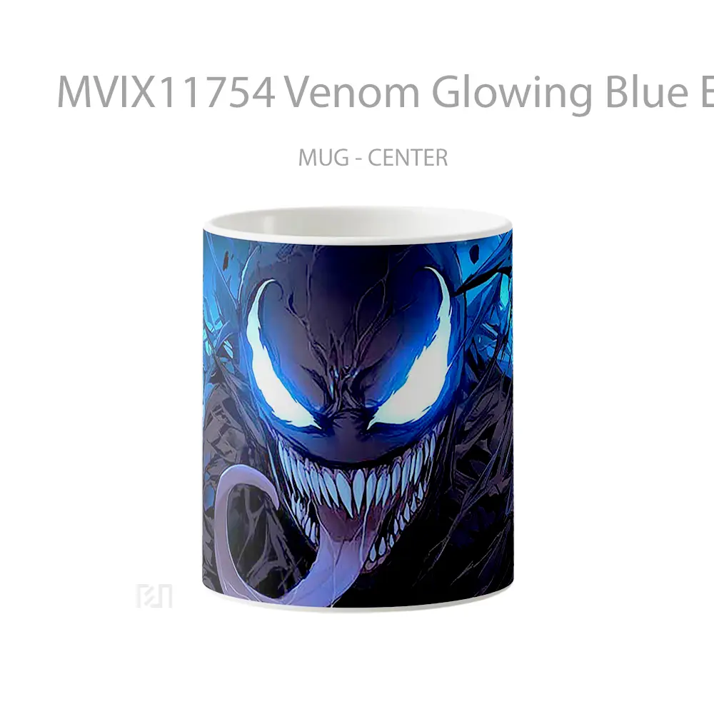 Mug Venom Glowing Blue Epic Look Gelas Keramik Desain Unik