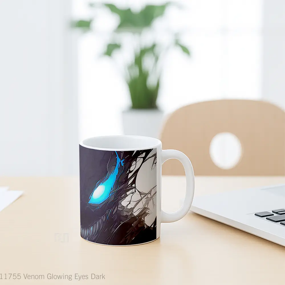 Mug Venom Glowing Eyes Dark Hadiah Lucu dan Menarik - All-side / Desain