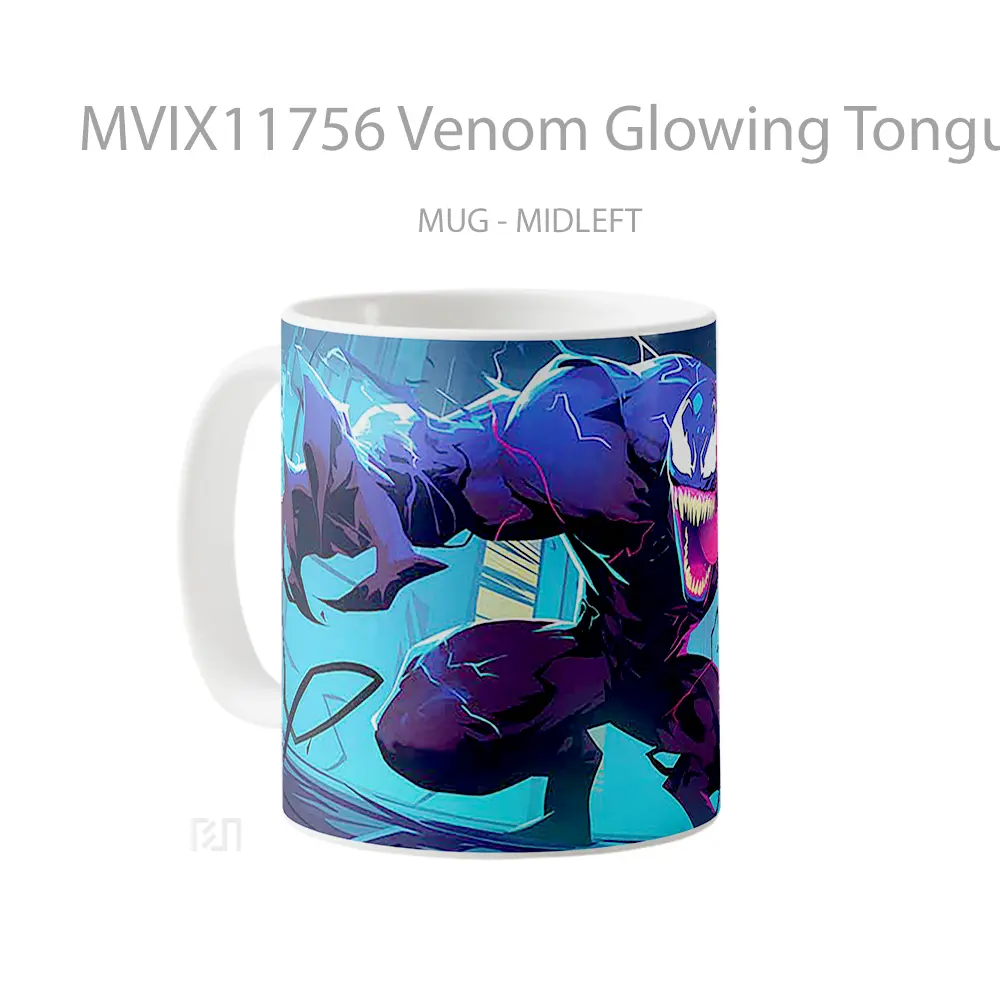 Mug Venom Glowing Tongue Villain Intensity Pc Mug Aesthetic Koleksi Spesial - All-side / Desain