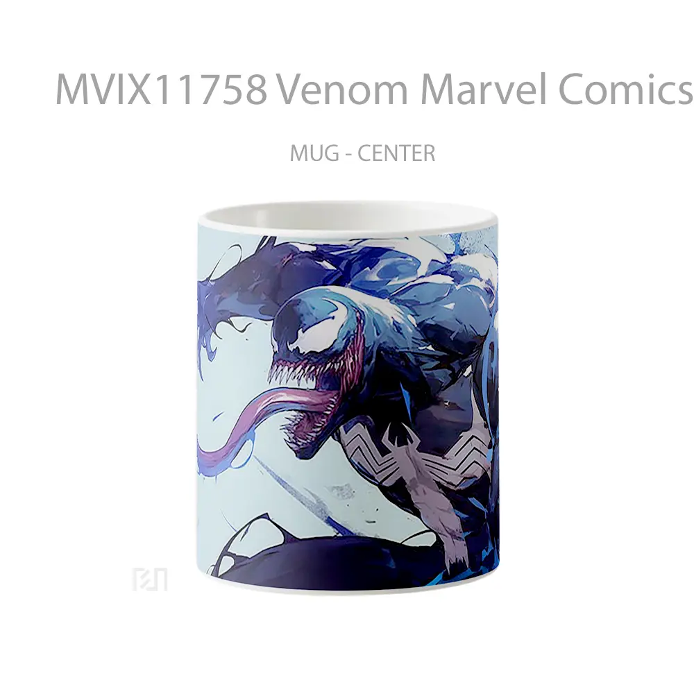 Mug Venom Marvel Comics Action Pose Gelas Keramik Koleksi Superhero