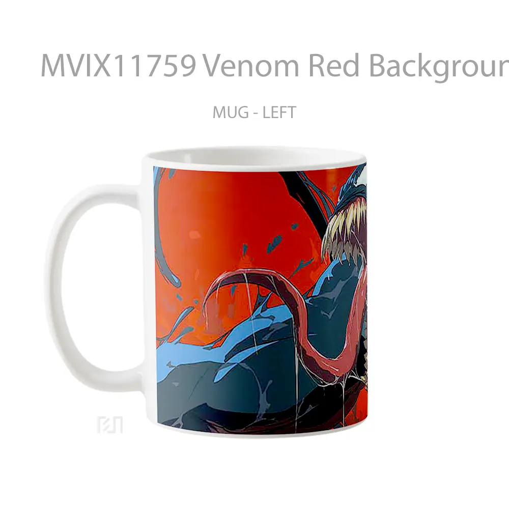 Mug Venom Red Background Koleksi Mug Limited Edition - All-side / Desain