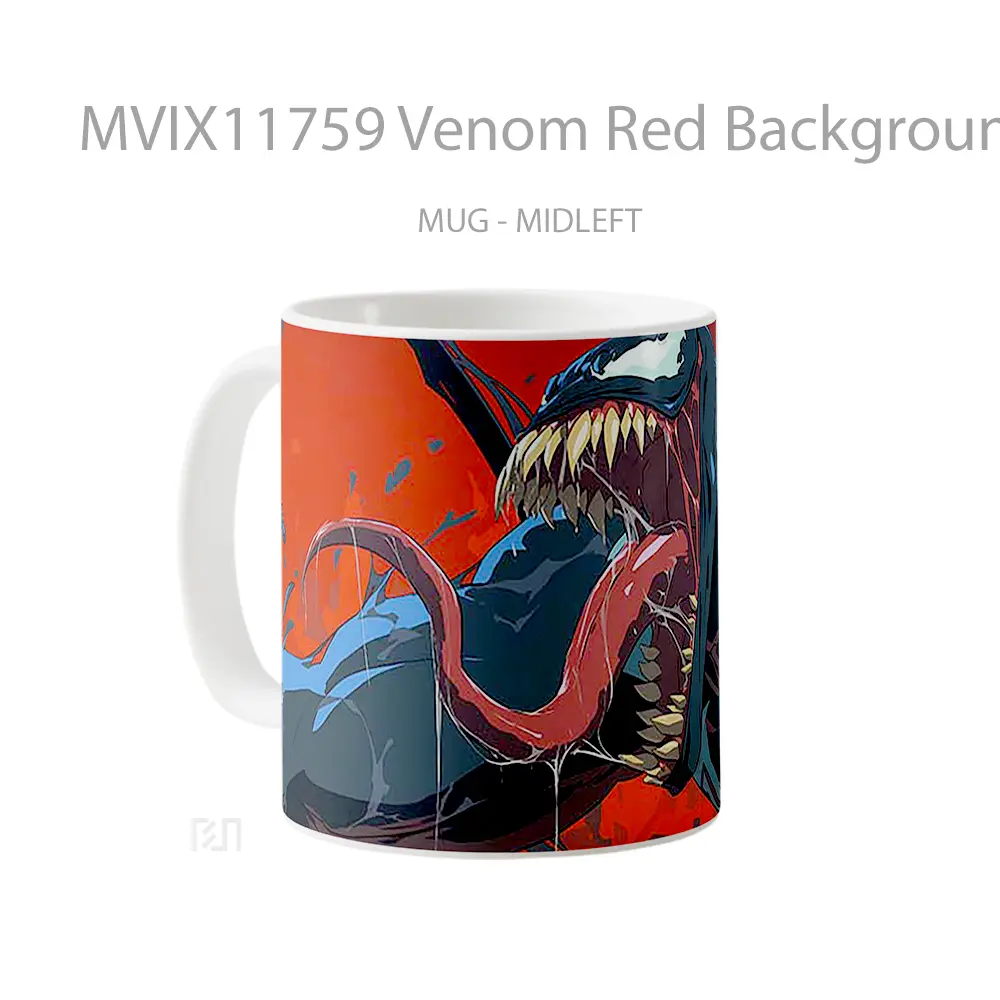 Mug Venom Red Background Koleksi Mug Limited Edition - All-side / Desain