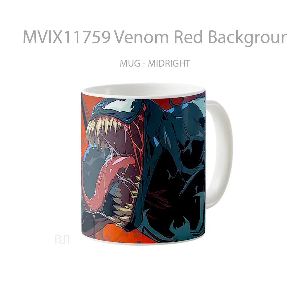 Mug Venom Red Background Koleksi Mug Limited Edition - All-side / Desain