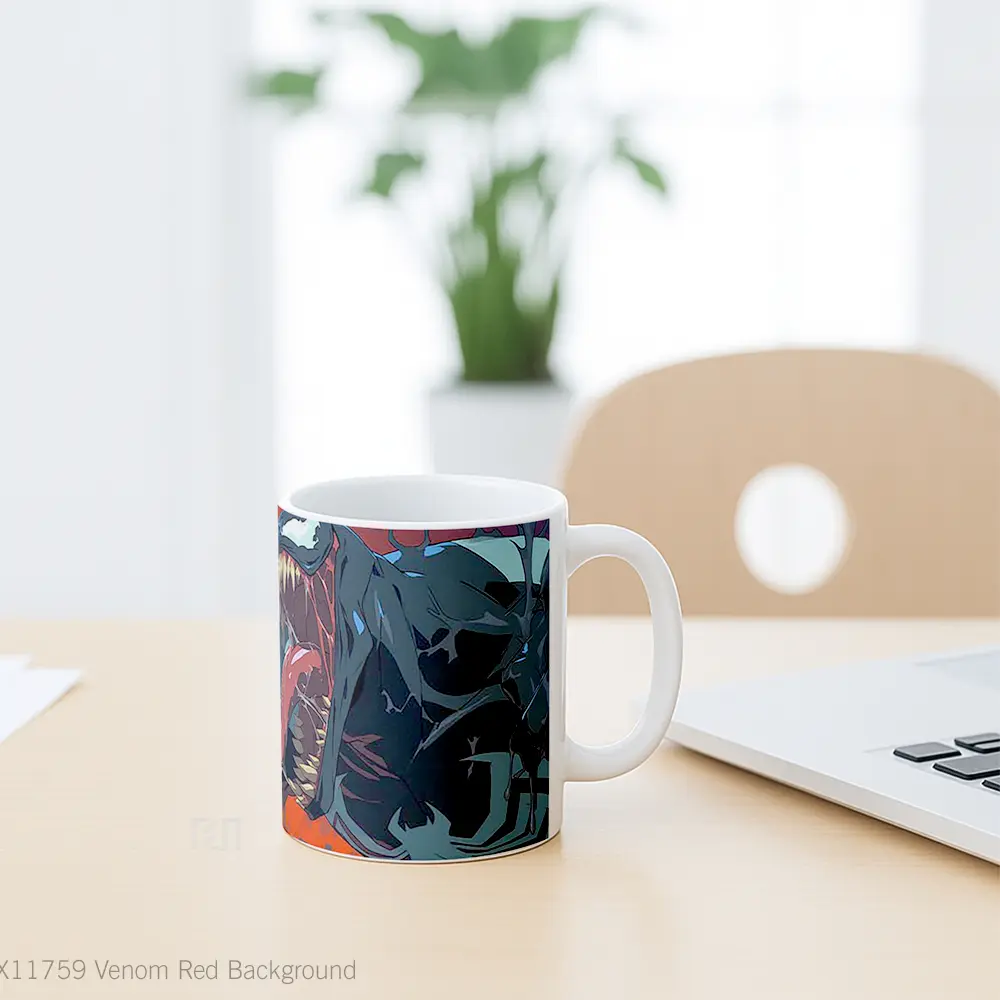Mug Venom Red Background Koleksi Mug Limited Edition - All-side / Desain