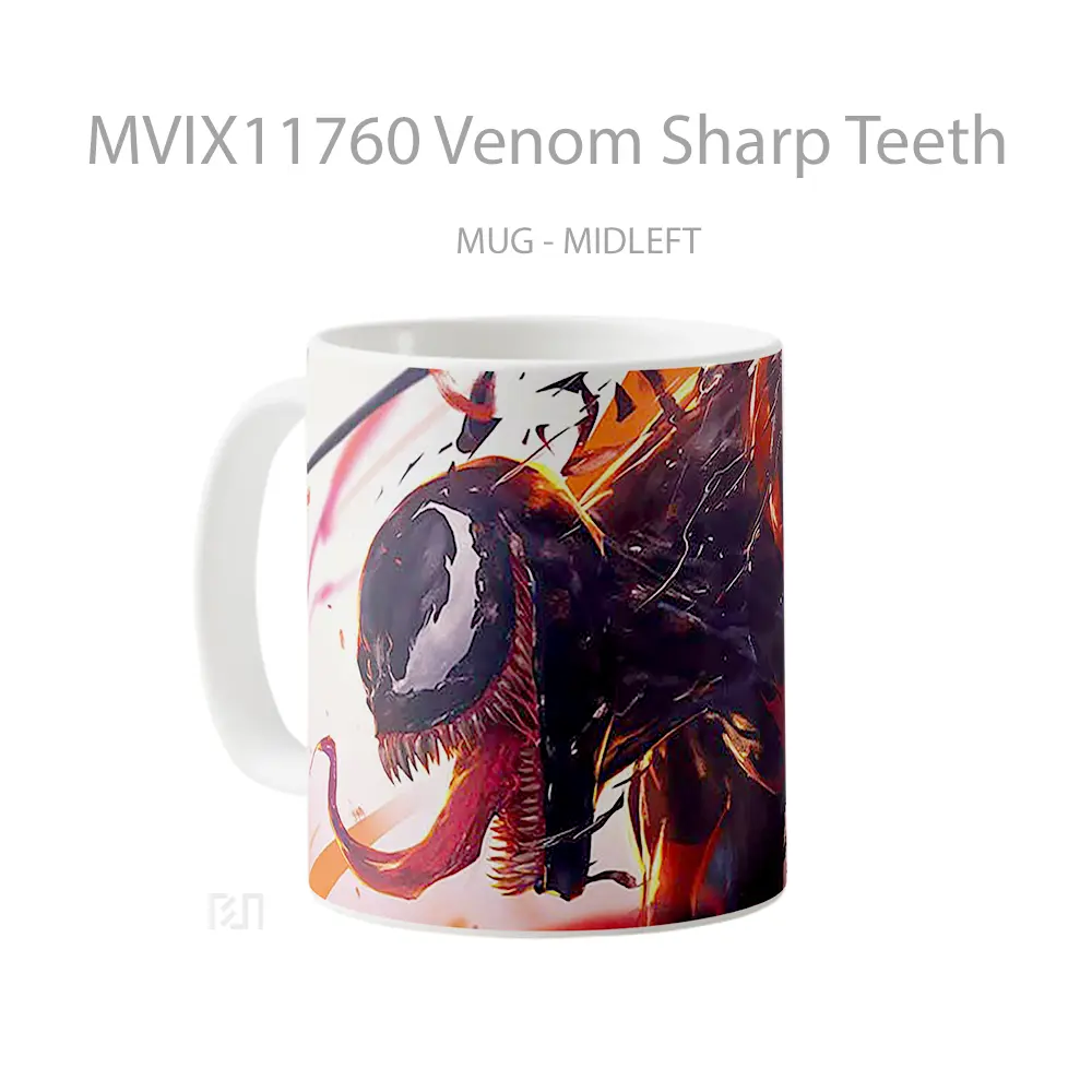 Mug Venom Sharp Teeth Gelas Keramik Desain Unik - All-side / Desain