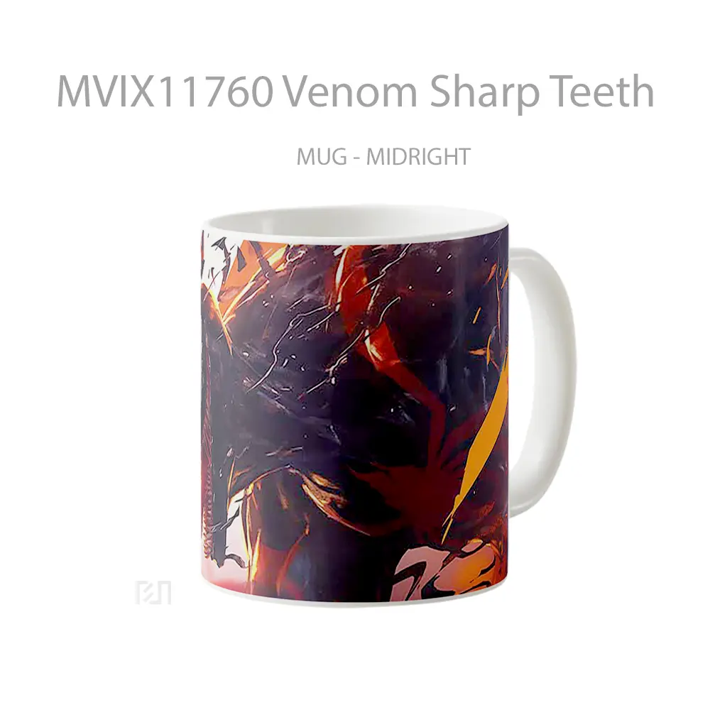Mug Venom Sharp Teeth Gelas Keramik Desain Unik - All-side / Desain