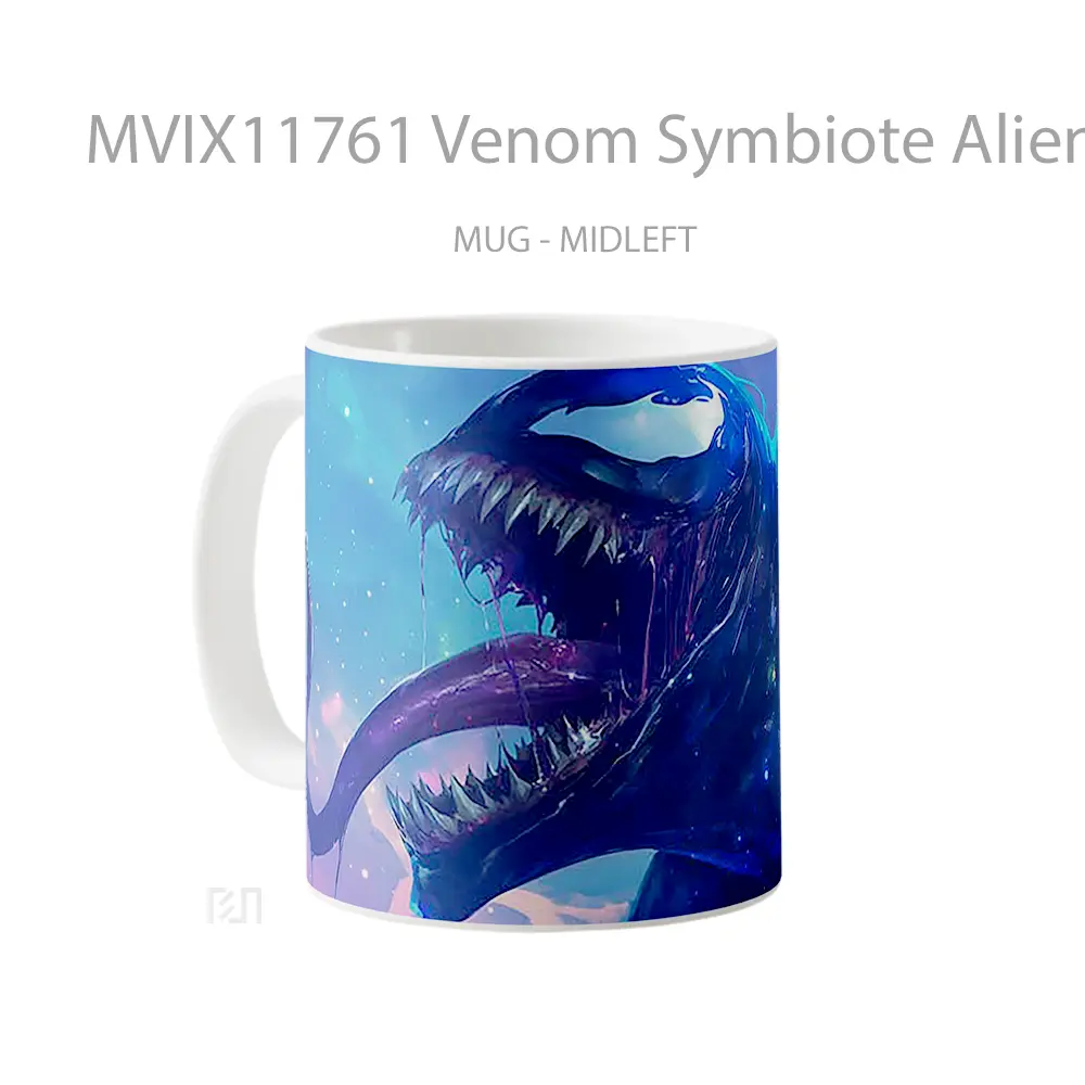 Mug Venom Symbiote Alien Creature Mug Aesthetic Koleksi Spesial - All-side / Desain