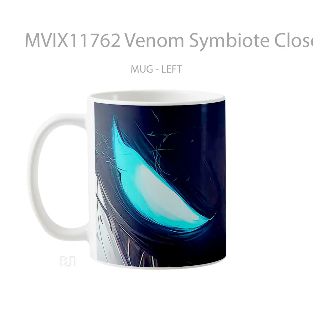 Mug Venom Symbiote Close Up Gelas Keramik Desain Unik - All-side / Desain