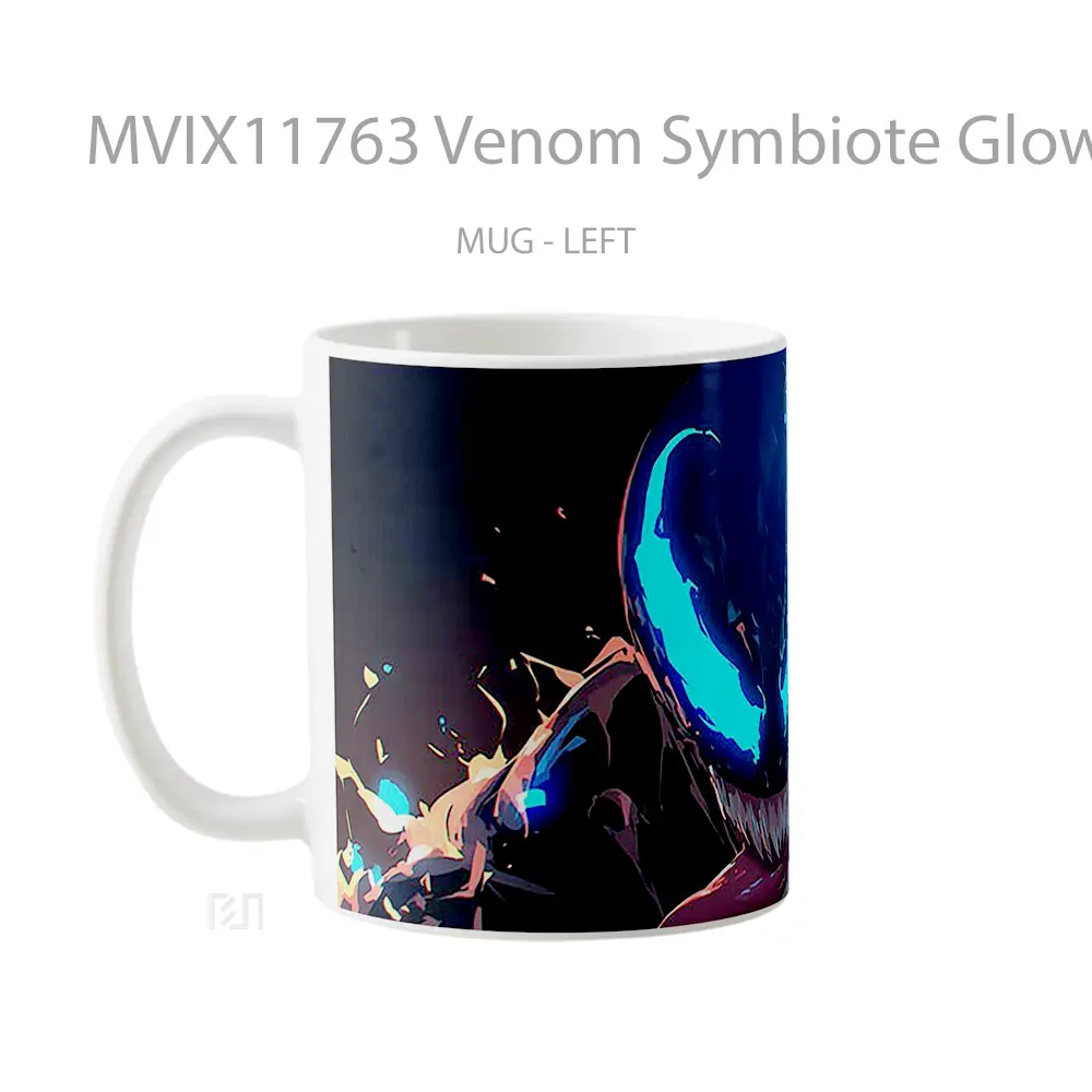 Mug Venom Symbiote Glowing In The Dark Mug Aesthetic Koleksi Spesial - All-side / Desain
