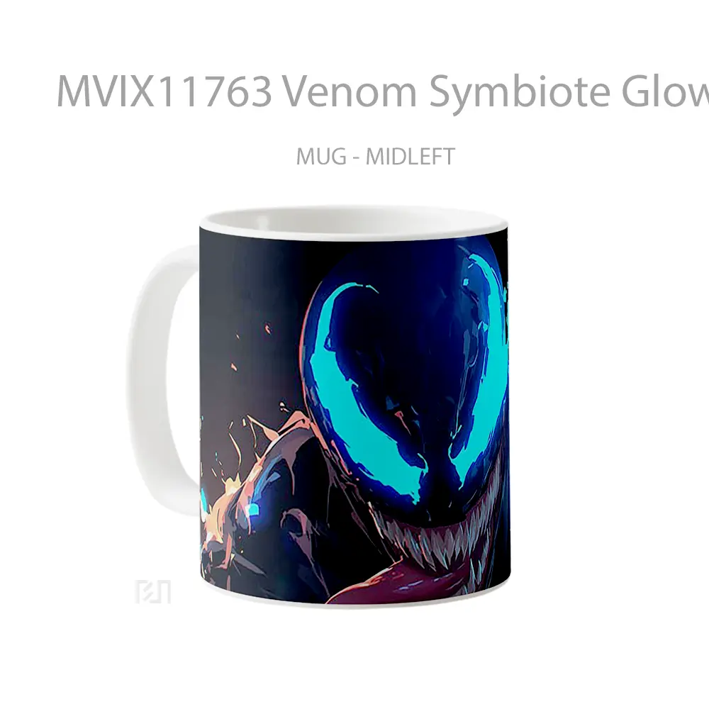 Mug Venom Symbiote Glowing In The Dark Mug Aesthetic Koleksi Spesial - All-side / Desain
