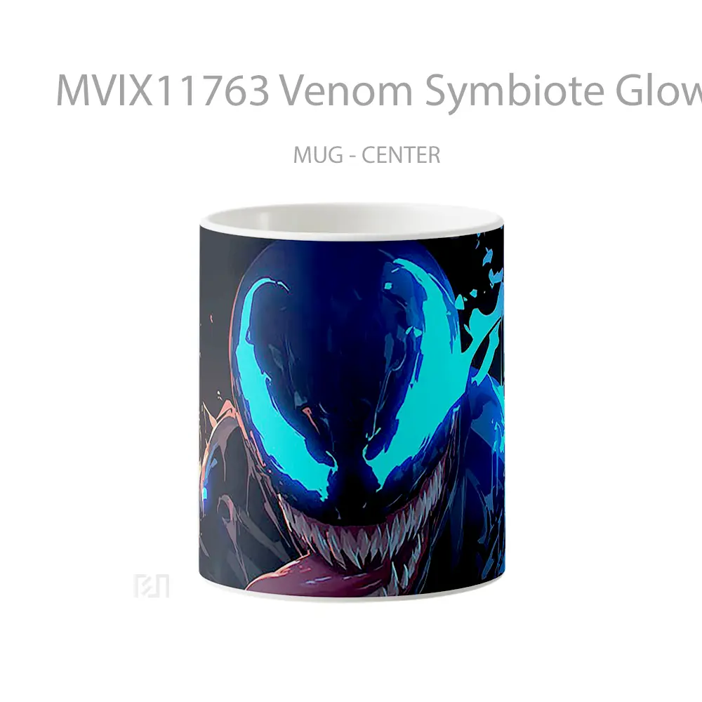 Mug Venom Symbiote Glowing In The Dark Mug Aesthetic Koleksi Spesial