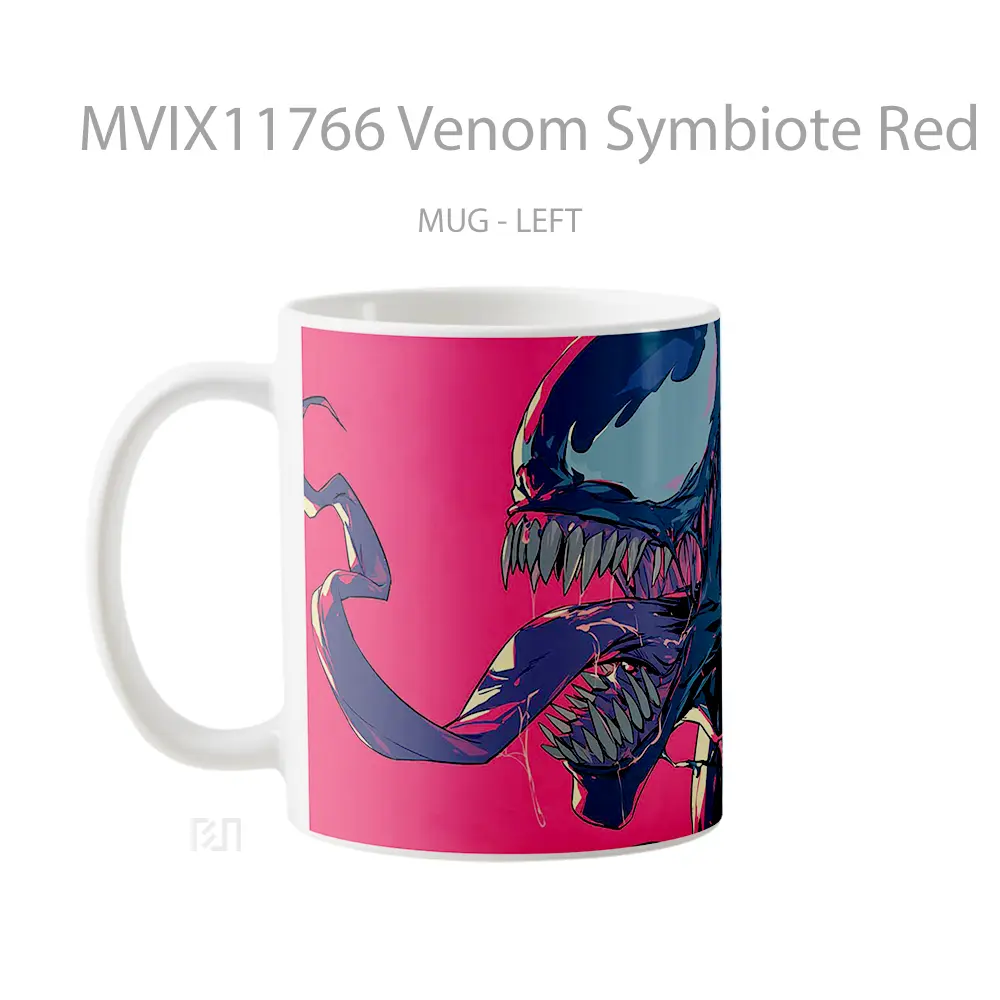 Mug Venom Symbiote Red Rage Gelas Keramik Desain Unik - All-side / Desain