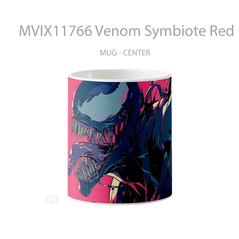 Mug Venom Symbiote Red Rage Gelas Keramik Desain Unik