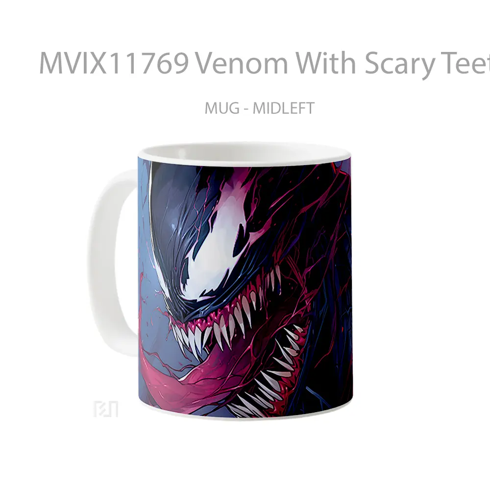 Mug Venom With Scary Teeth Mug Aesthetic Koleksi Spesial - All-side / Desain