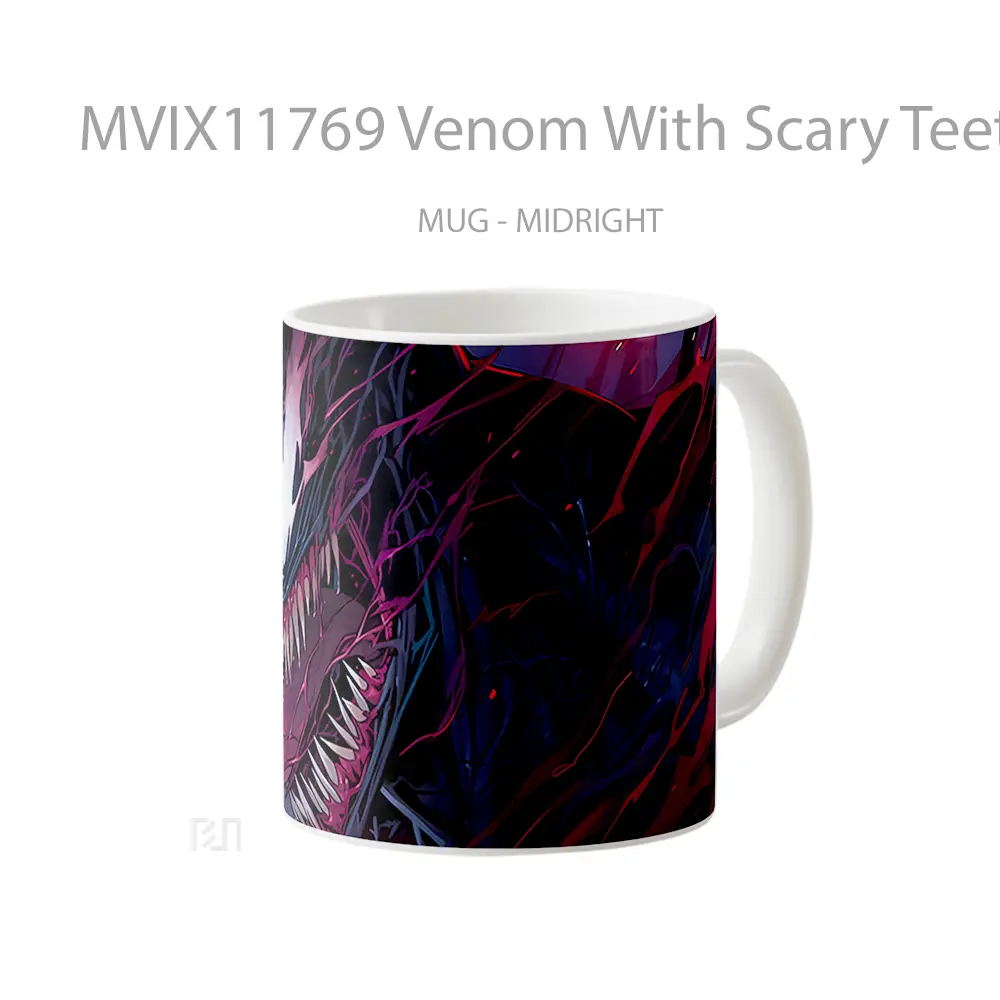 Mug Venom With Scary Teeth Mug Aesthetic Koleksi Spesial - All-side / Desain