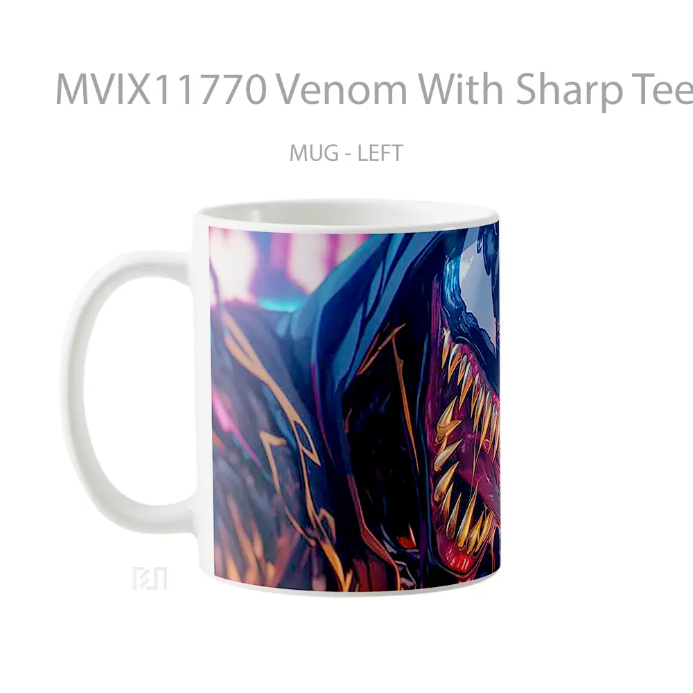 Mug Venom With Sharp Teeth And Tongue Hadiah Lucu dan Menarik - All-side / Desain