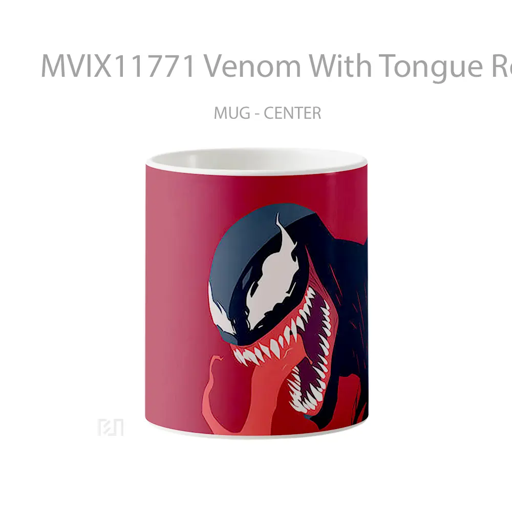 Mug Venom With Tongue Red Minimalist Koleksi Mug Limited Edition