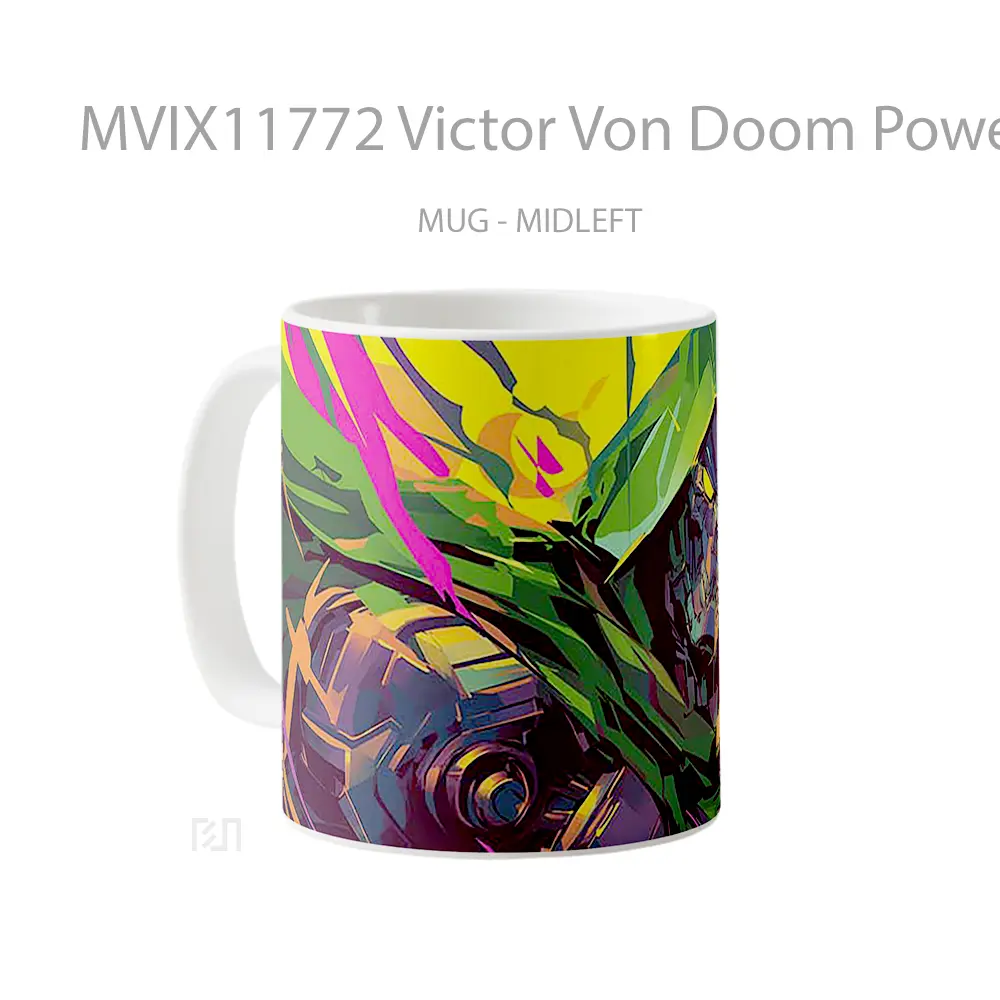 Mug Victor Von Doom Powerful Aura Gelas Keramik Desain Unik - All-side / Desain