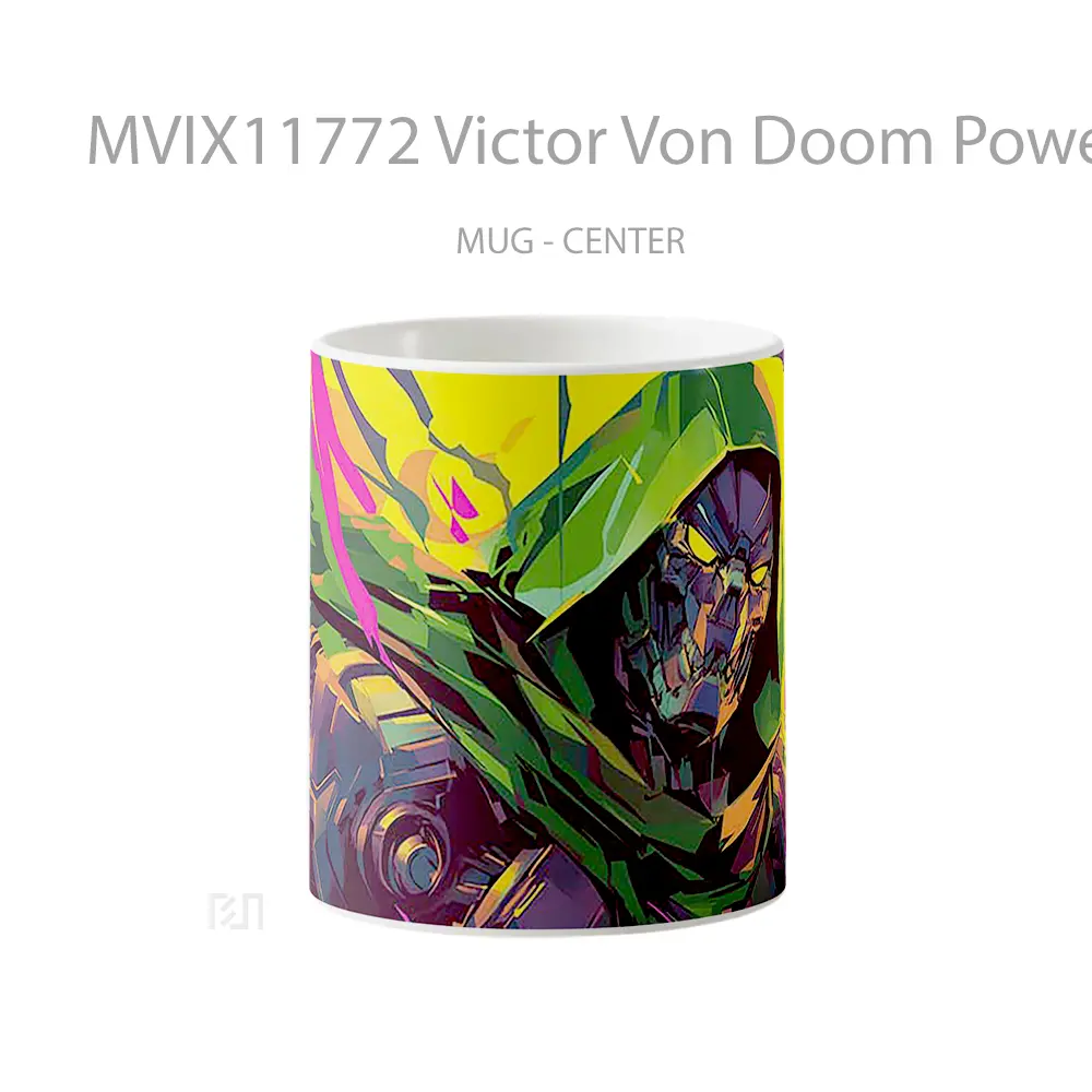 Mug Victor Von Doom Powerful Aura Gelas Keramik Desain Unik