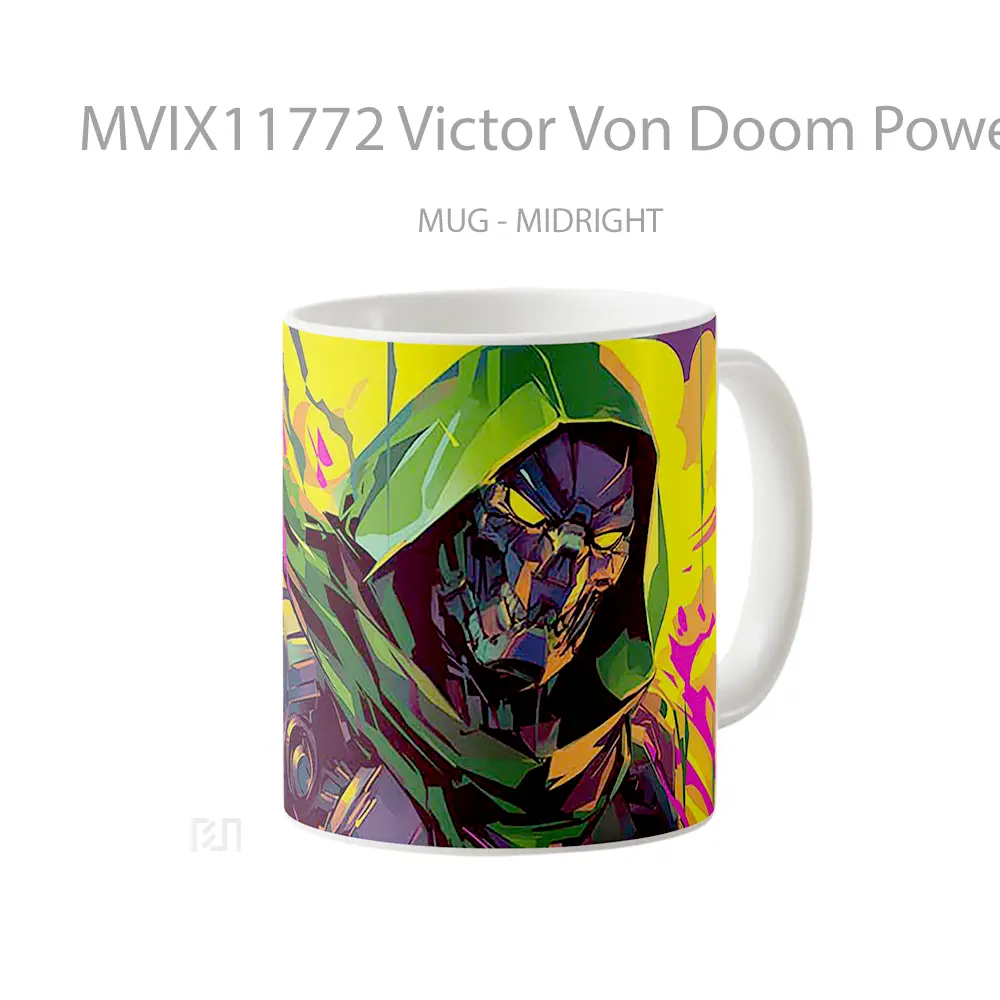 Mug Victor Von Doom Powerful Aura Gelas Keramik Desain Unik - All-side / Desain