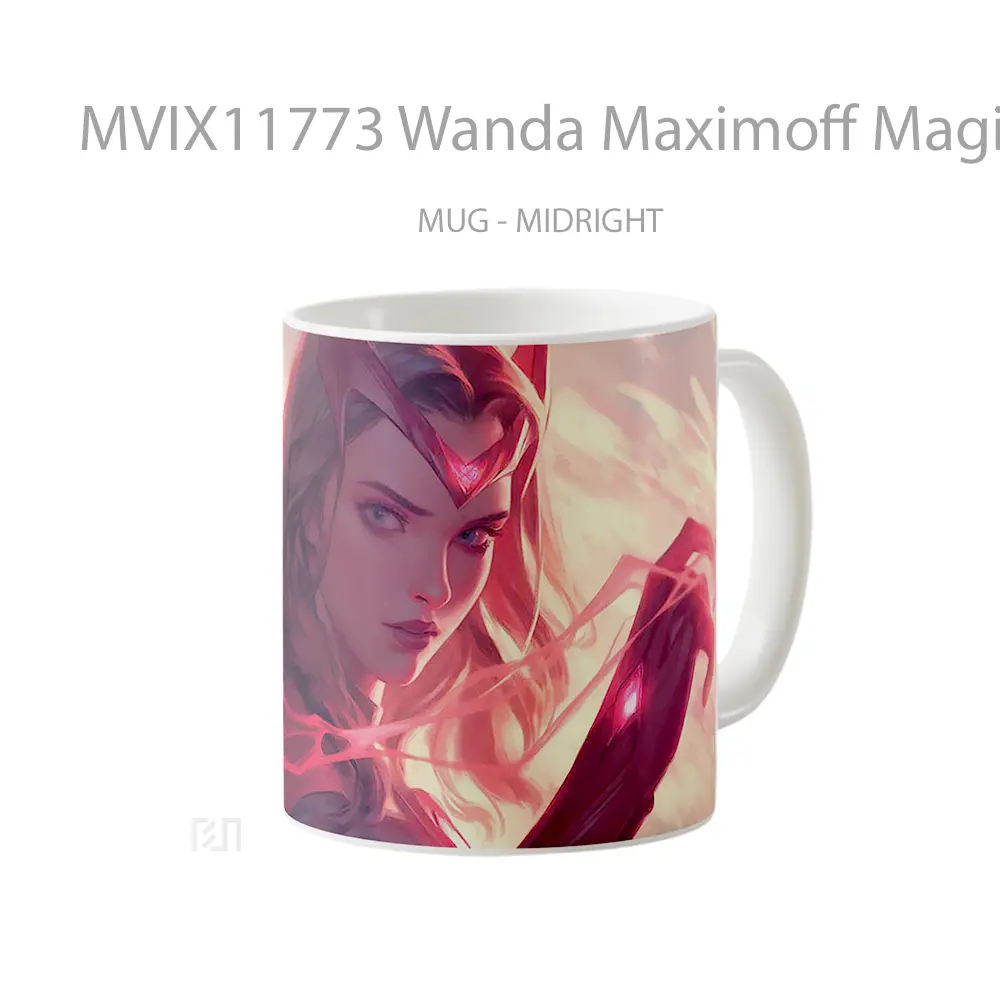 Mug Wanda Maximoff Magic Glow Koleksi Mug Limited Edition - All-side / Desain