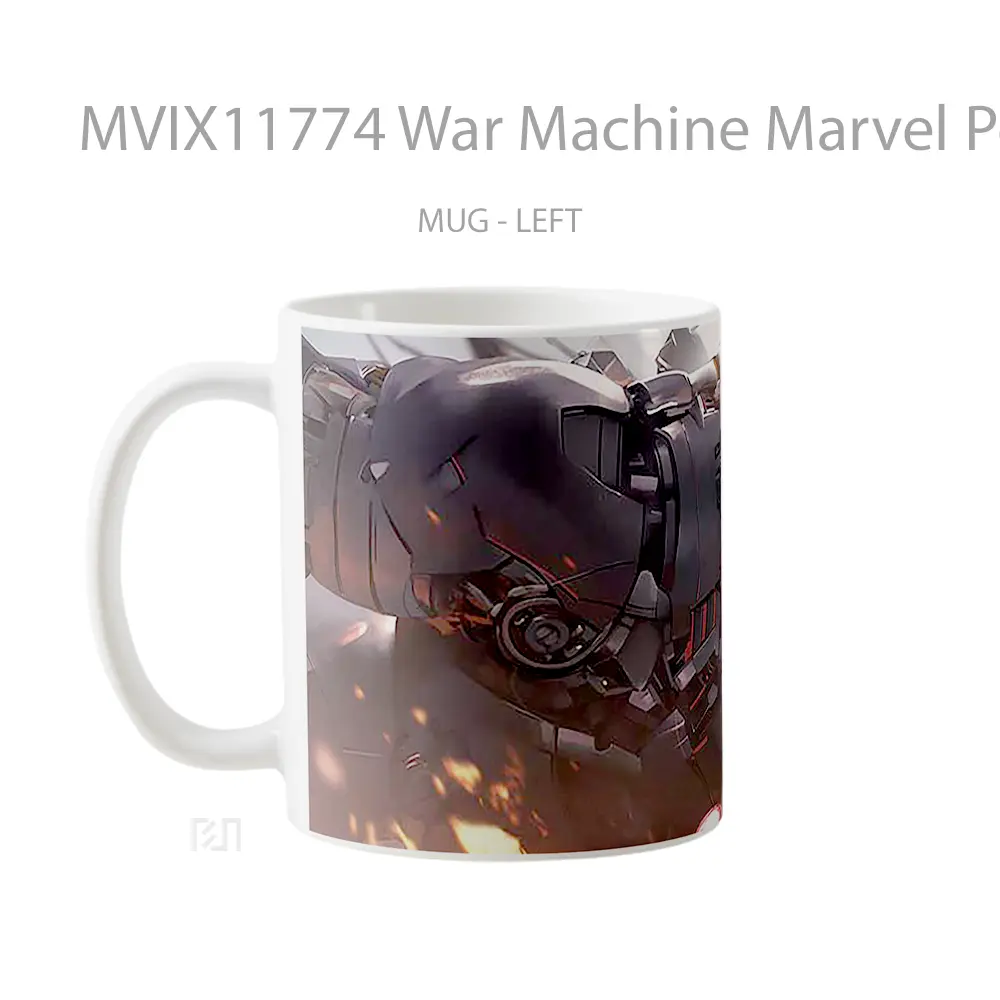 Mug War Machine Marvel Pc Koleksi Mug Film dan Komik - All-side / Desain