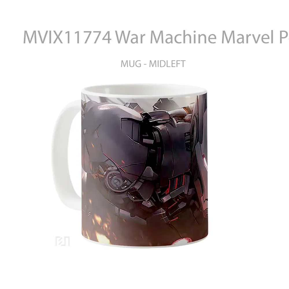 Mug War Machine Marvel Pc Koleksi Mug Film dan Komik - All-side / Desain