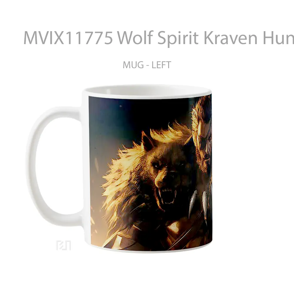 Mug Wolf Spirit Kraven Hunter Koleksi Mug Limited Edition - All-side / Desain