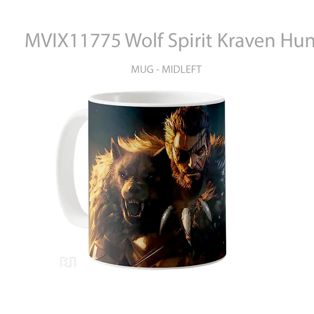 Mug Wolf Spirit Kraven Hunter Koleksi Mug Limited Edition - All-side / Desain