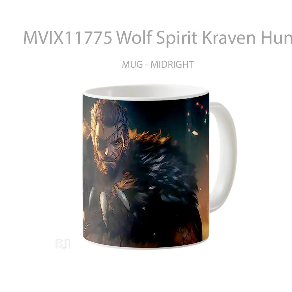 Mug Wolf Spirit Kraven Hunter Koleksi Mug Limited Edition - All-side / Desain