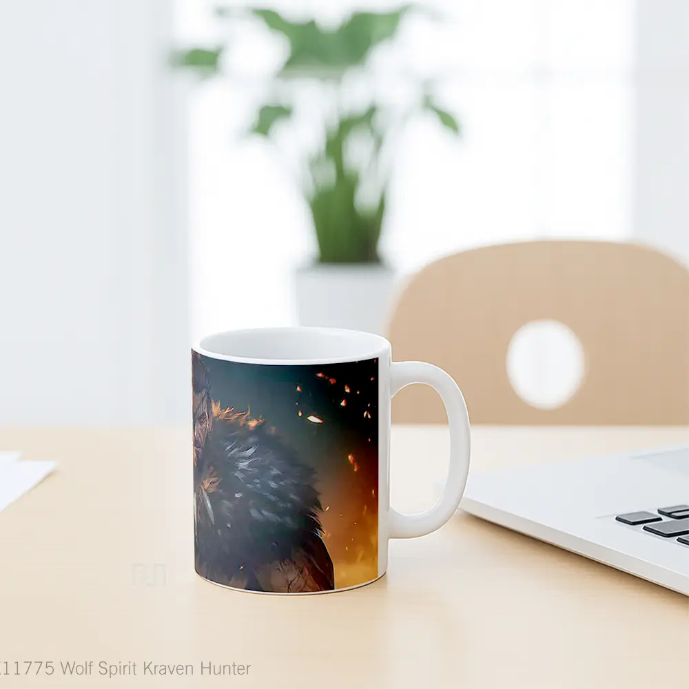 Mug Wolf Spirit Kraven Hunter Koleksi Mug Limited Edition - All-side / Desain