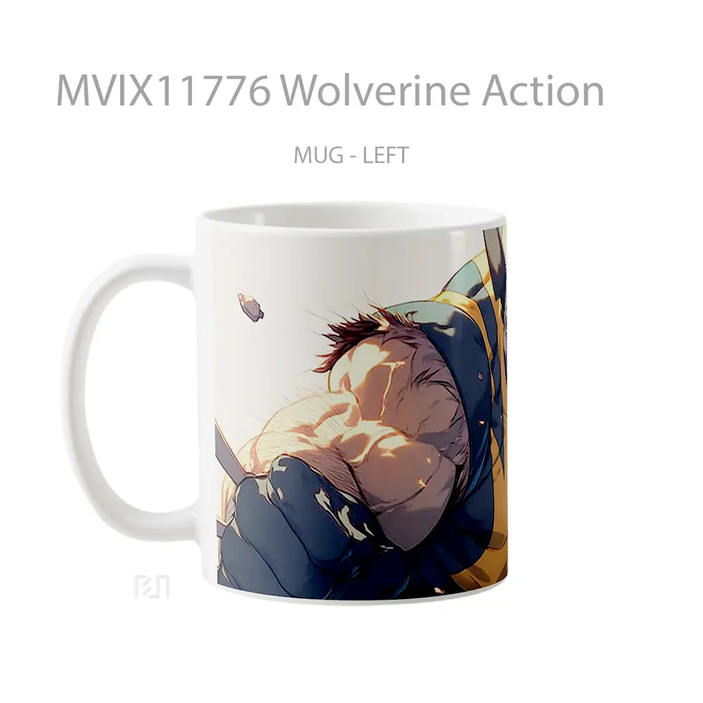 Mug Wolverine Action Hadiah Lucu dan Menarik - All-side / Desain
