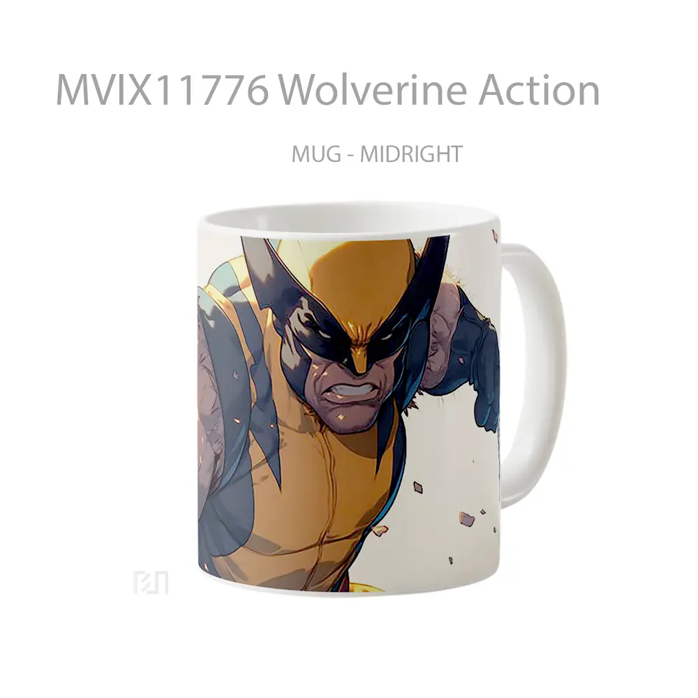 Mug Wolverine Action Hadiah Lucu dan Menarik - All-side / Desain
