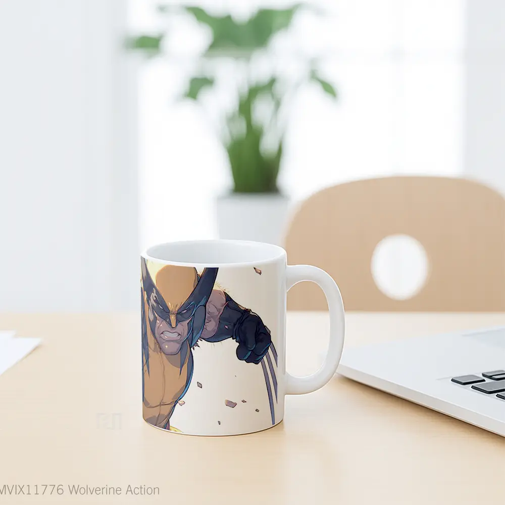 Mug Wolverine Action Hadiah Lucu dan Menarik - All-side / Desain