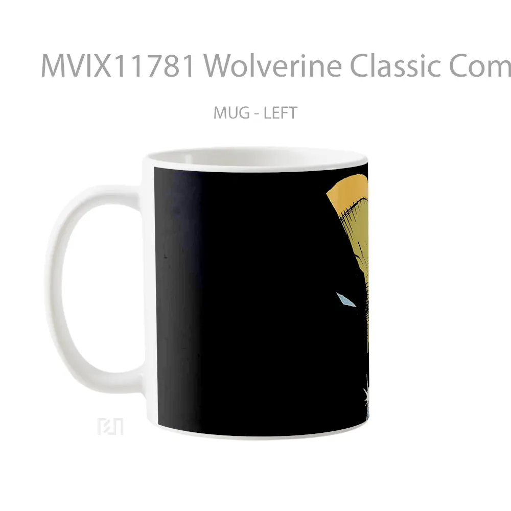 Mug Wolverine Classic Comic Shadow Claws Mug Aesthetic Koleksi Spesial - All-side / Desain