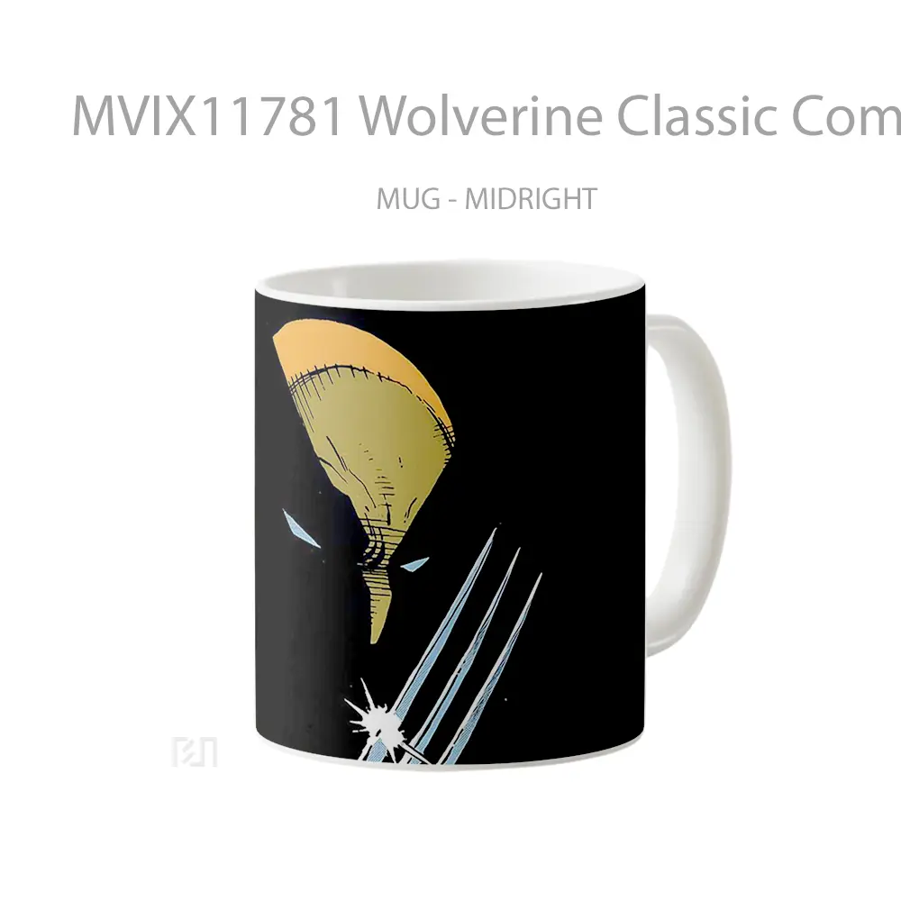 Mug Wolverine Classic Comic Shadow Claws Mug Aesthetic Koleksi Spesial - All-side / Desain