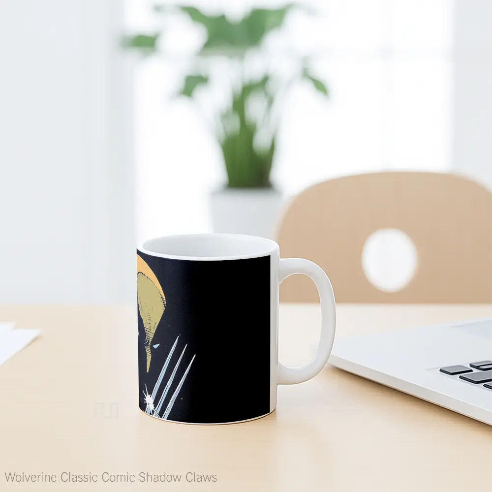 Mug Wolverine Classic Comic Shadow Claws Mug Aesthetic Koleksi Spesial - All-side / Desain