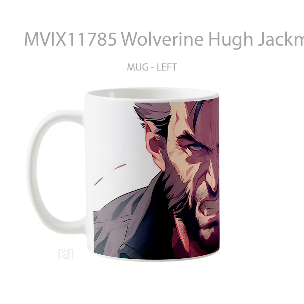 Mug Wolverine Hugh Jackman Hadiah Lucu dan Menarik - All-side / Desain