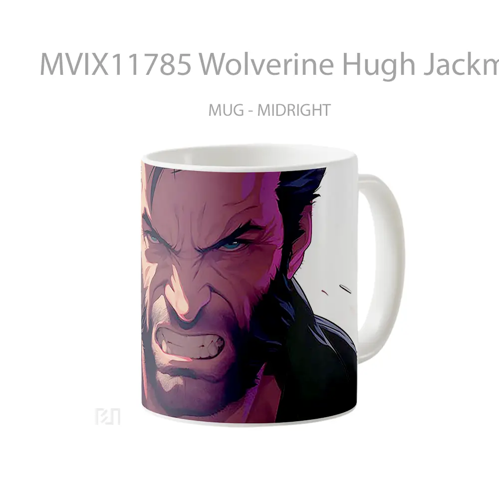 Mug Wolverine Hugh Jackman Hadiah Lucu dan Menarik - All-side / Desain