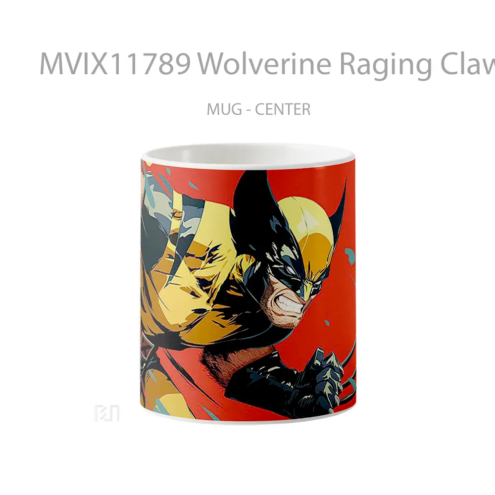 Mug Wolverine Raging Claws Red Koleksi Mug Limited Edition
