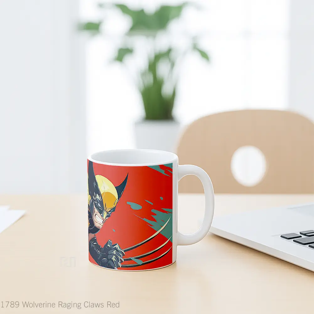 Mug Wolverine Raging Claws Red Koleksi Mug Limited Edition - All-side / Desain