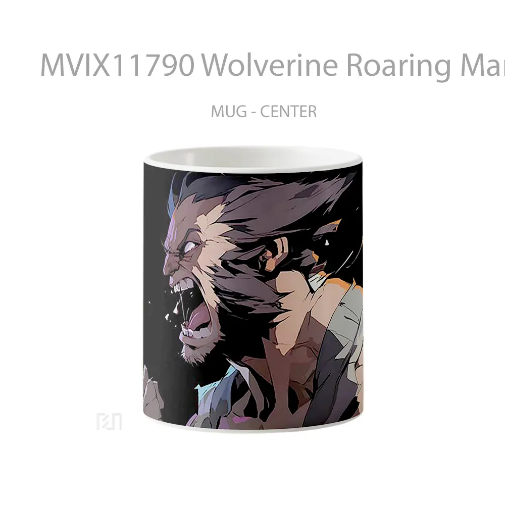 Mug Wolverine Roaring Marvel Koleksi Mug Film dan Komik