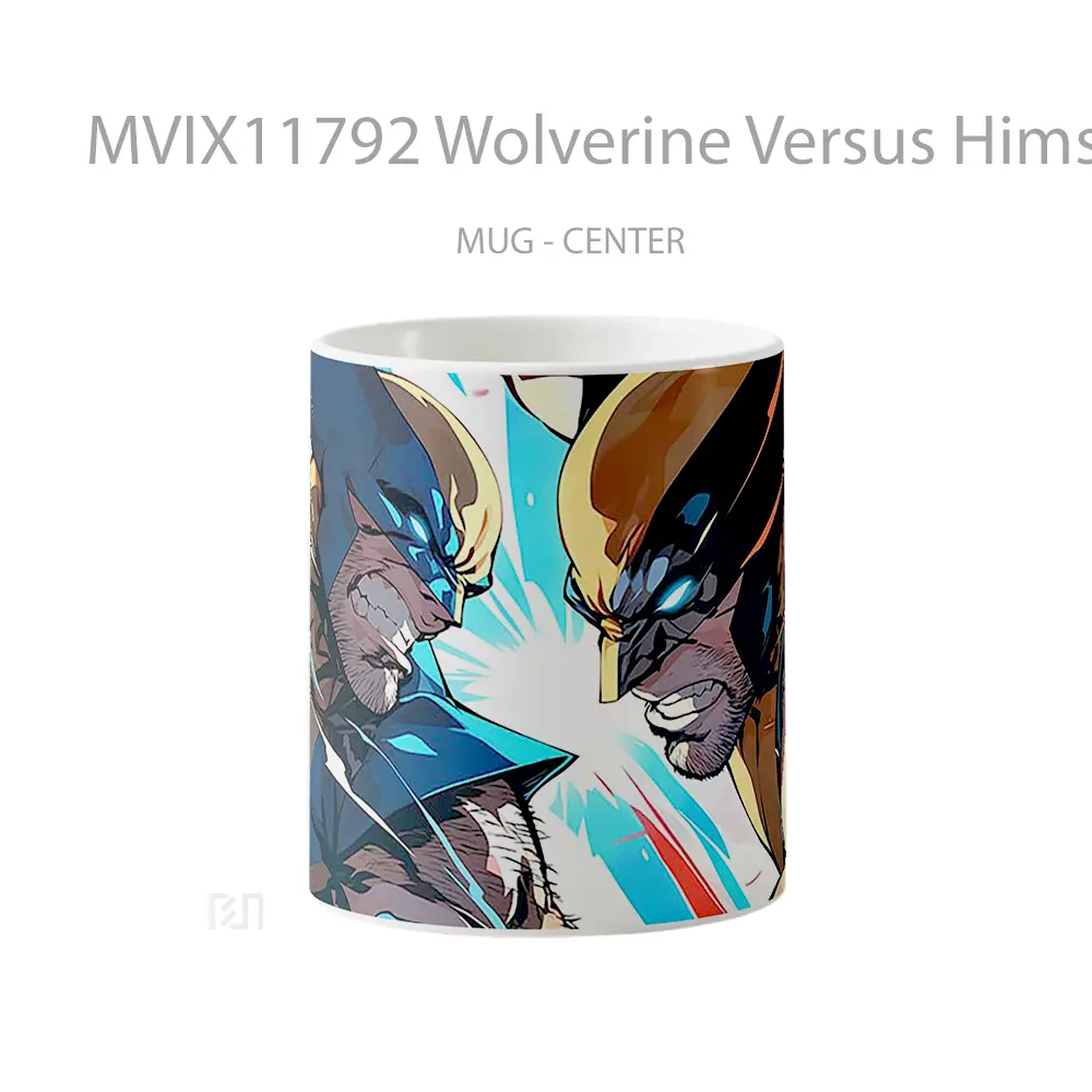 Mug Wolverine Versus Himself X Men Marvel Comics Merchandise Karakter Ikonik